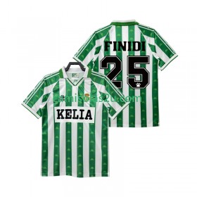 Camisolas de futebol Real Betis FINIDI 25 1995 Retro Equipamento Principal 1996 Manga Curta